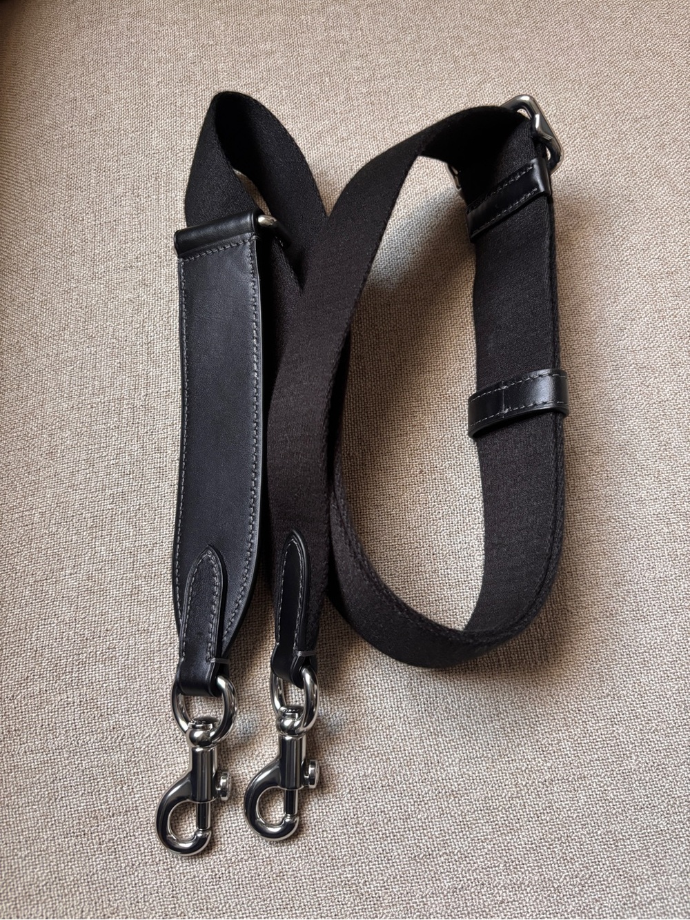 COACH Compass 35 in Black Pebbled Leather - Picture 11 of 13